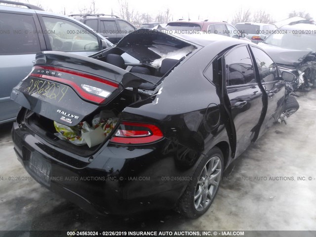 1C3CDFBB7ED920554 - 2014 DODGE DART SXT BLACK photo 4