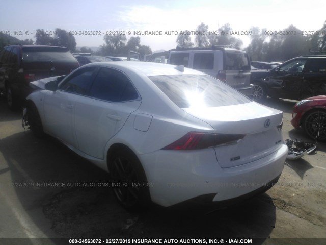 JTHBA1D29J5071630 - 2018 LEXUS IS 300 WHITE photo 3