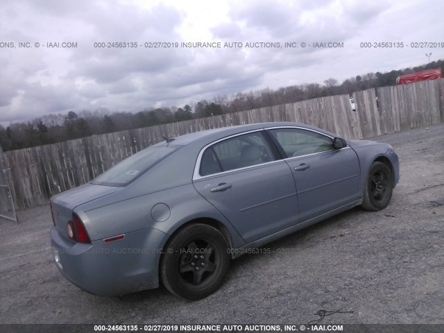 1G1ZG57B29F117184 - 2009 CHEVROLET MALIBU LS BLUE photo 4