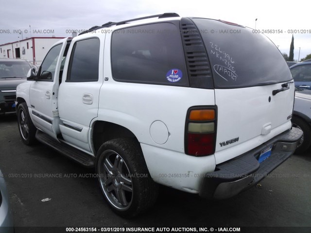 1GKEC13TX4R226996 - 2004 GMC YUKON WHITE photo 3