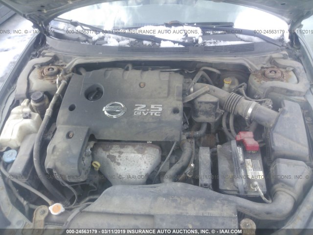 1N4AL11D76N403624 - 2006 NISSAN ALTIMA S/SL GREEN photo 10