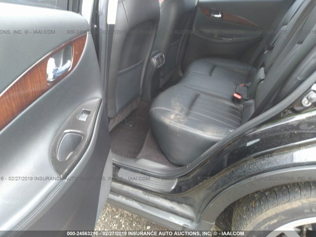 JNKAJ09F68M361809 - 2008 INFINITI EX35 JOURNEY BLACK photo 8