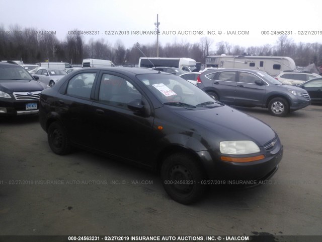 KL1TD52644B211767 - 2004 CHEVROLET AVEO BLACK photo 1