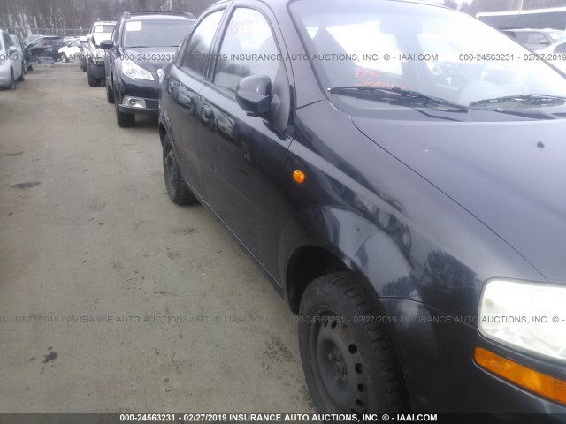 KL1TD52644B211767 - 2004 CHEVROLET AVEO BLACK photo 6