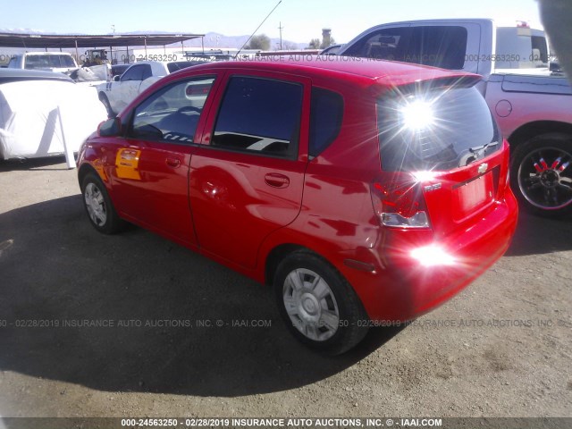 KL1TD62614B181097 - 2004 CHEVROLET AVEO RED photo 3