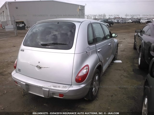 3A4FY58B86T337446 - 2006 CHRYSLER PT CRUISER TOURING SILVER photo 4