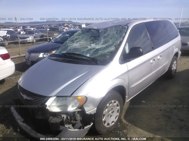 2C4GP44323R332621 - 2003 CHRYSLER TOWN & COUNTRY LX SILVER photo 2