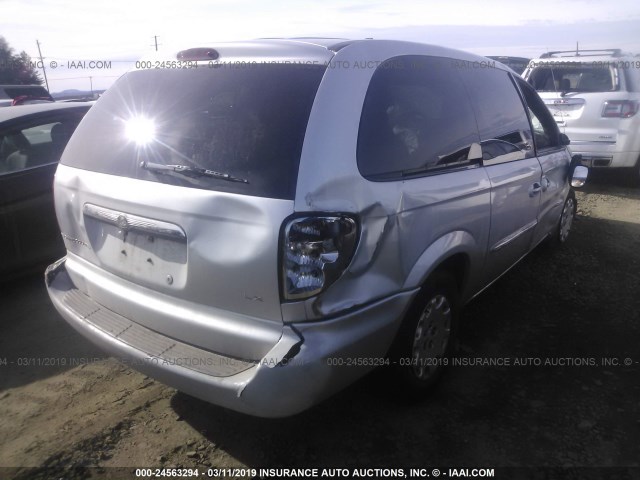 2C4GP44323R332621 - 2003 CHRYSLER TOWN & COUNTRY LX SILVER photo 4