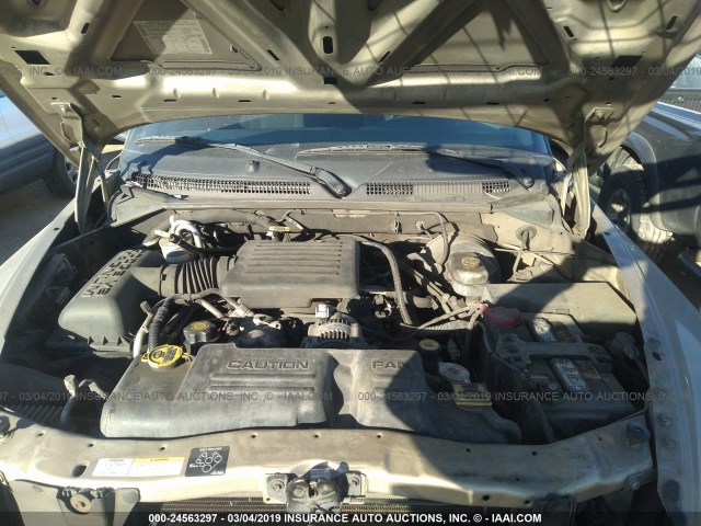 1B7HG48N22S539281 - 2002 DODGE DAKOTA QUAD SLT BROWN photo 10