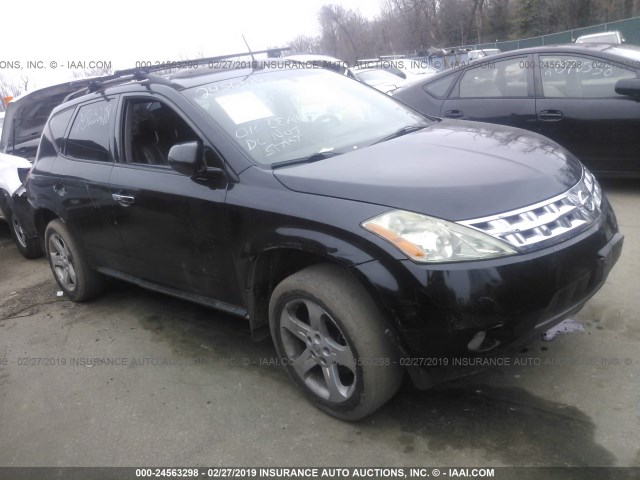 JN8AZ08W35W438524 - 2005 NISSAN MURANO SL/SE/S BLACK photo 1