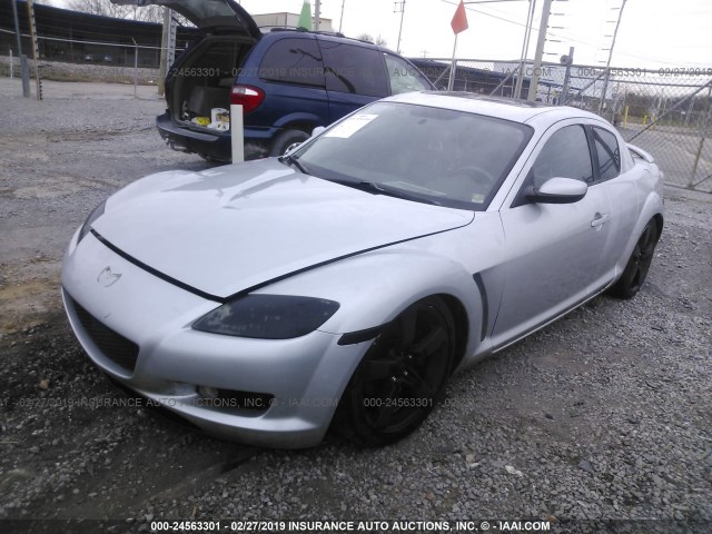 JM1FE173640118769 - 2004 MAZDA RX8 SILVER photo 2