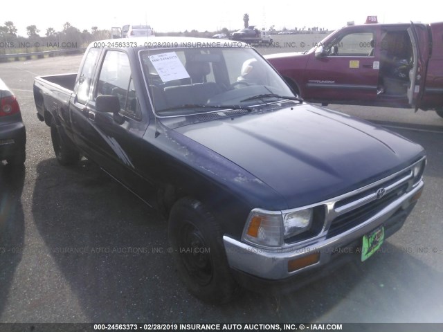 JT4VN93D0P5037623 - 1993 TOYOTA PICKUP 1/2 TON EX LONG WHLBSE DX BLUE photo 1