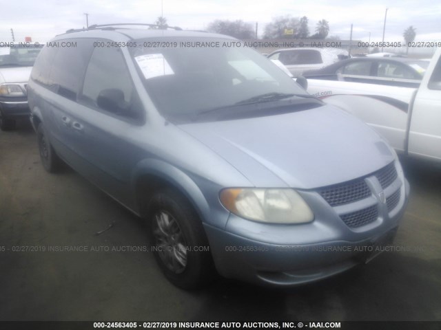 1D4GP44343B293371 - 2003 DODGE GRAND CARAVAN SPORT BLUE photo 1