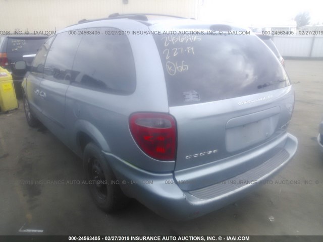 1D4GP44343B293371 - 2003 DODGE GRAND CARAVAN SPORT BLUE photo 3