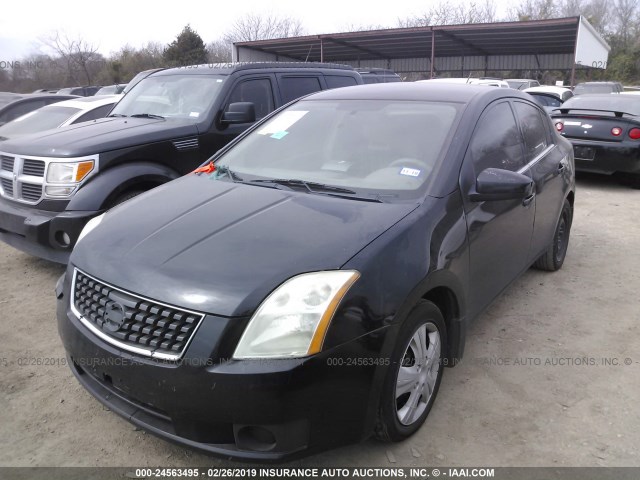 3N1AB61E18L606839 - 2008 NISSAN SENTRA 2.0/2.0S/2.0SL BLACK photo 2