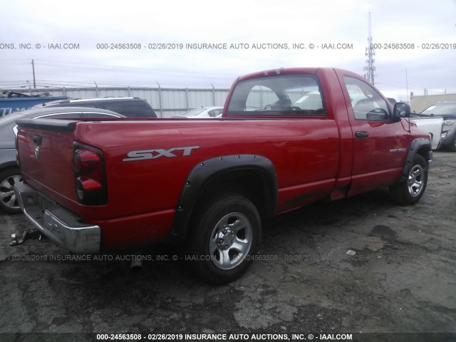 1D7HA16K07J540084 - 2007 DODGE RAM 1500 ST RED photo 4