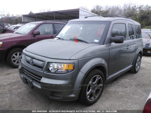 5J6YH18967L005551 - 2007 HONDA ELEMENT SC GRAY photo 2