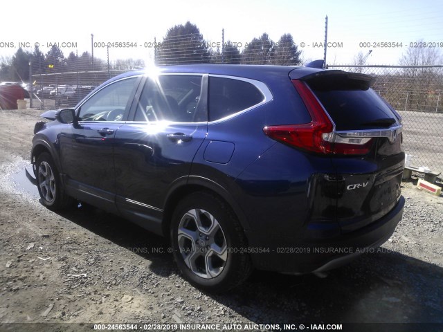 2HKRW2H89HH674951 - 2017 HONDA CR-V EXL BLUE photo 3