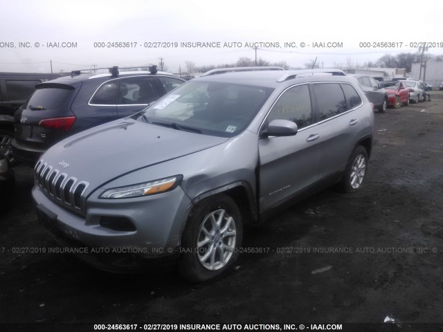 1C4PJMCB7FW540547 - 2015 JEEP CHEROKEE LATITUDE GRAY photo 2