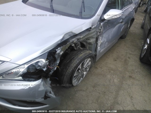 5NPEC4AC9EH923388 - 2014 HYUNDAI SONATA SE/LIMITED SILVER photo 6