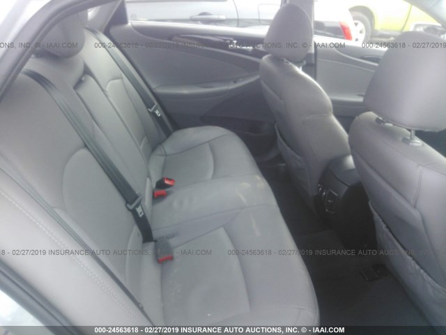 5NPEC4AC9EH923388 - 2014 HYUNDAI SONATA SE/LIMITED SILVER photo 8