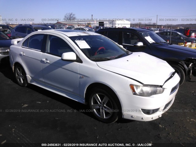 JA3AU26U69U000720 - 2009 MITSUBISHI LANCER ES/ES SPORT WHITE photo 1