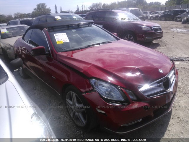 WDDKK5KF0CF136184 - 2012 MERCEDES-BENZ E 350 RED photo 1