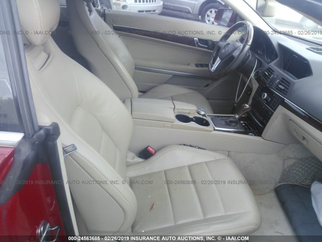 WDDKK5KF0CF136184 - 2012 MERCEDES-BENZ E 350 RED photo 5