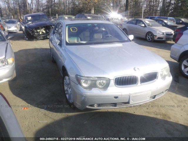 WBAGL63432DP58723 - 2002 BMW 745 I SILVER photo 1