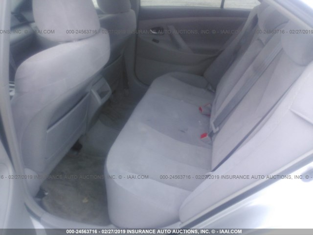4T1BE46K98U233840 - 2008 TOYOTA CAMRY CE/LE/XLE/SE SILVER photo 8