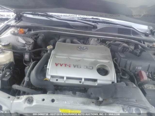 4T1CA38P54U001393 - 2004 TOYOTA CAMRY SOLARA SE/SLE GRAY photo 10