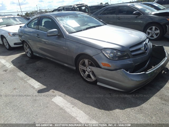 WDDGJ4HB2DG023596 - 2013 MERCEDES-BENZ C 250 SILVER photo 1