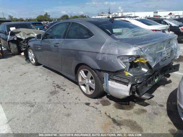 WDDGJ4HB2DG023596 - 2013 MERCEDES-BENZ C 250 SILVER photo 3