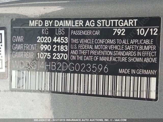 WDDGJ4HB2DG023596 - 2013 MERCEDES-BENZ C 250 SILVER photo 9