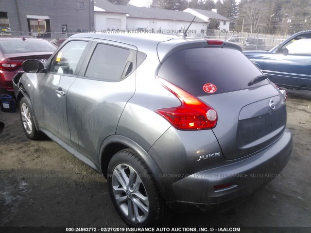 JN8AF5MV3BT006791 - 2011 NISSAN JUKE S/SV/SL GRAY photo 3