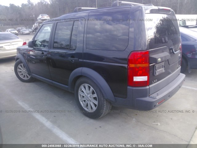 SALAE25468A443281 - 2008 LAND ROVER LR3 SE BLACK photo 3