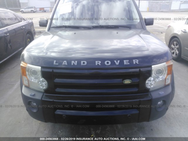 SALAE25468A443281 - 2008 LAND ROVER LR3 SE BLACK photo 6