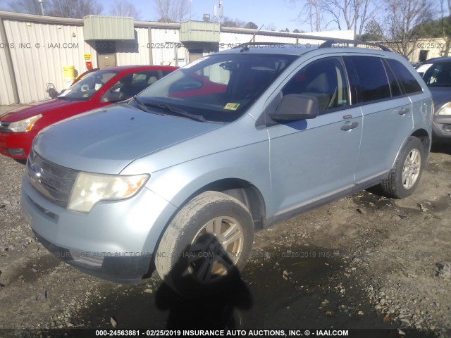 2FMDK36C58BA29031 - 2008 FORD EDGE SE Light Blue photo 2