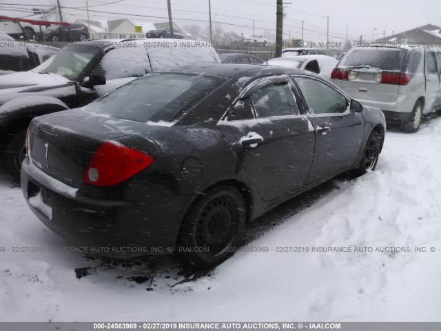 1G2ZG57B784244745 - 2008 PONTIAC G6 SE BLACK photo 4