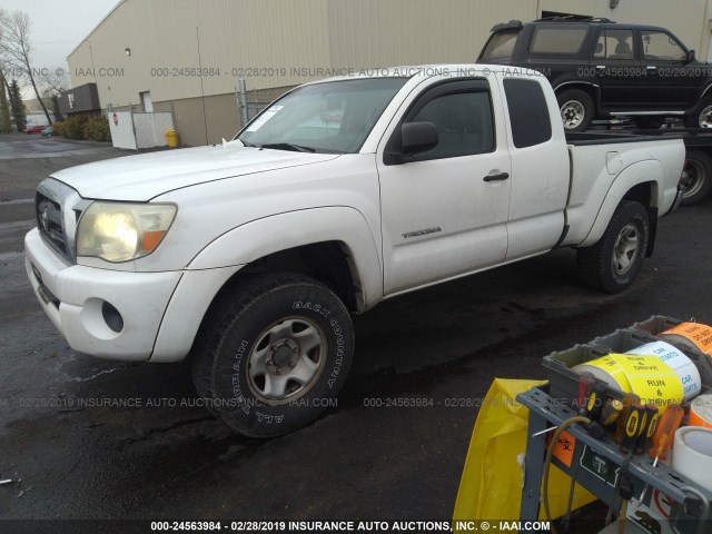 5TEUX42N56Z229909 - 2006 TOYOTA TACOMA ACCESS CAB თეთრი ფოტო 2