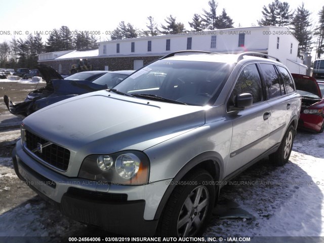 YV1CZ59H641103202 - 2004 VOLVO XC90 SILVER photo 2