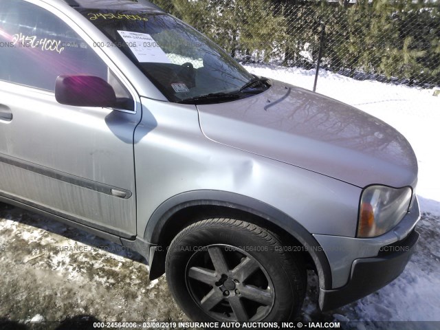 YV1CZ59H641103202 - 2004 VOLVO XC90 SILVER photo 6