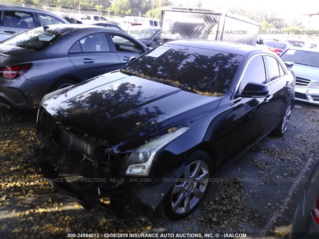 1G6AB5SA0D0120892 - 2013 CADILLAC ATS LUXURY BLACK photo 2