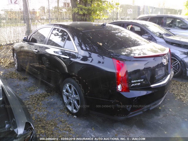 1G6AB5SA0D0120892 - 2013 CADILLAC ATS LUXURY BLACK photo 3