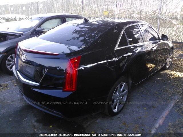 1G6AB5SA0D0120892 - 2013 CADILLAC ATS LUXURY BLACK photo 4