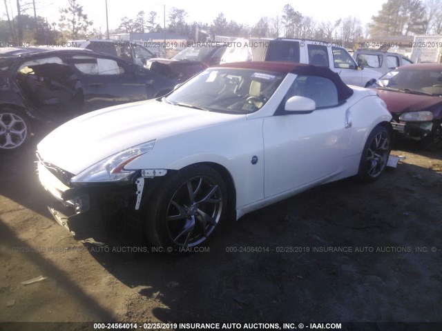 JN1AZ4FH2EM620866 - 2014 NISSAN 370Z TOURING WHITE photo 2