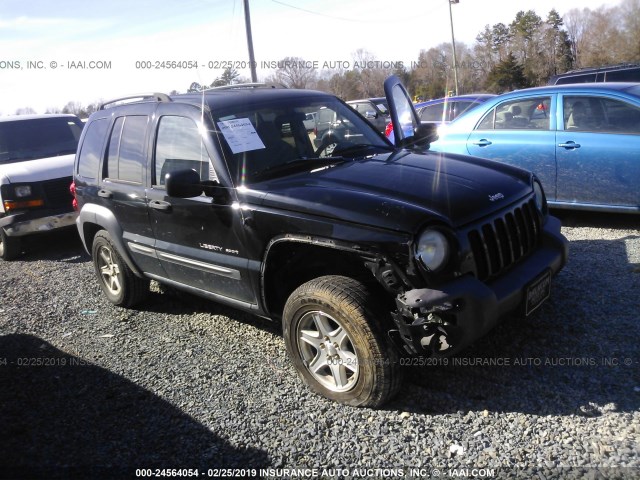 1J4GK48K03W600714 - 2003 JEEP LIBERTY SPORT/FREEDOM BLACK photo 1