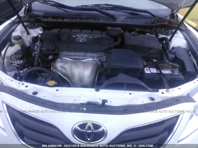 4T1BF3EK9AU544411 - 2010 TOYOTA CAMRY SE/LE/XLE 白色 照片 10