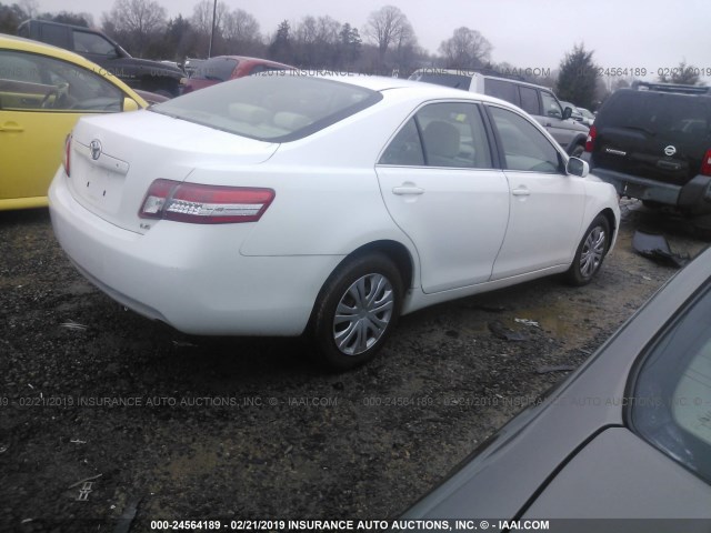 4T1BF3EK9AU544411 - 2010 TOYOTA CAMRY SE/LE/XLE 白色 照片 4