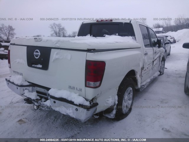 1N6BA07A05N524079 - 2005 NISSAN TITAN XE/SE/LE WHITE photo 4